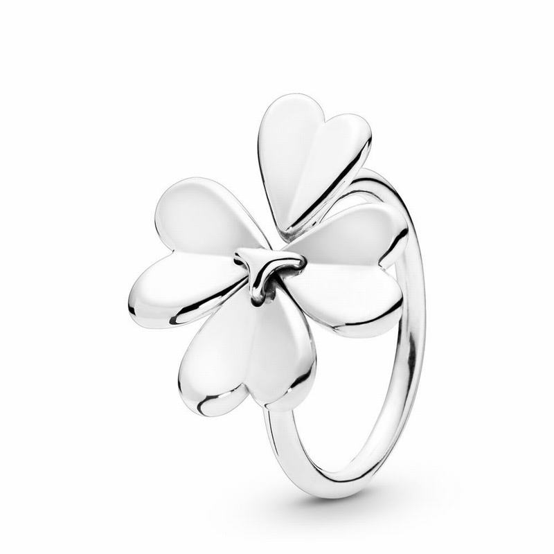 Pandora Moving Clover Stackable Ring Ireland - Sterling Silver - 029153ORI